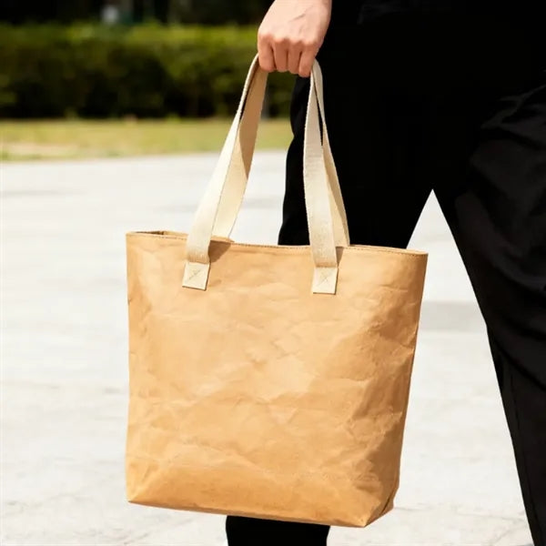Kraft Paper Tote Bag with Durable Handles