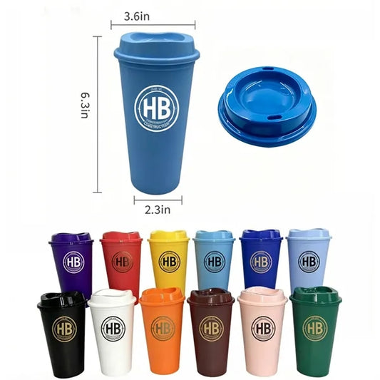 16-ounce single-layer polypropylene plastic coffee cup
