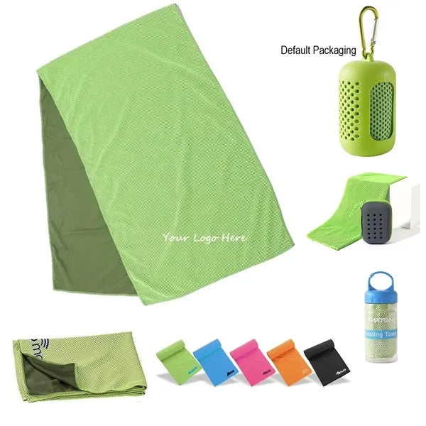 Cooling Towel with Carabiner Case