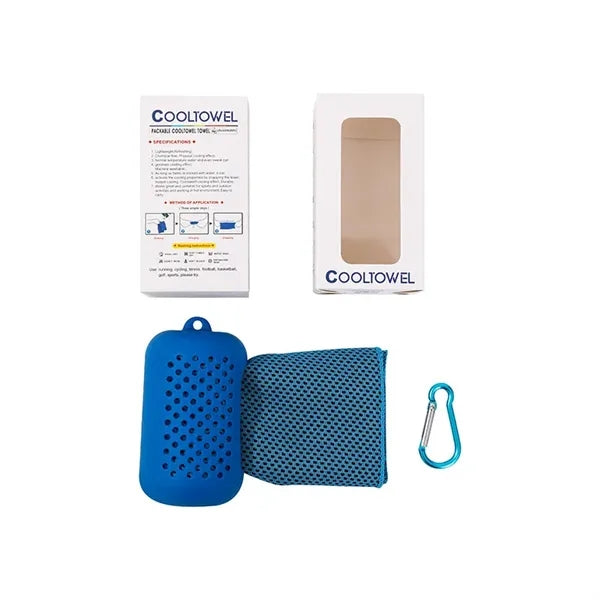 Cooling Towel with Carabiner Case