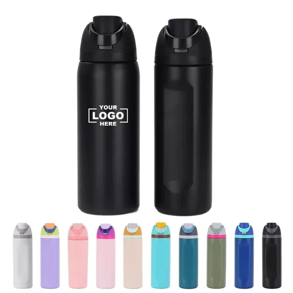 32 oz Insulated Stainless Steel Water Bottle with Straw