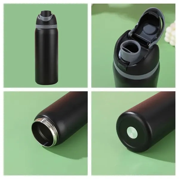 32 oz Insulated Stainless Steel Water Bottle with Straw