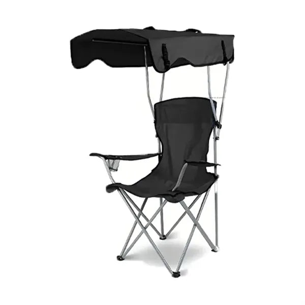 Folding Fishing Chair With Canopy And Table Carbon Steel