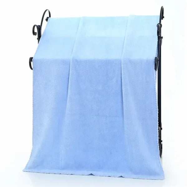 Coral Fleece Bath Towel Thick Absorbent Adult Beach