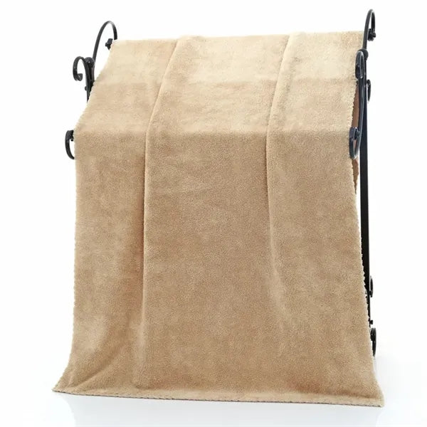 Coral Fleece Bath Towel Thick Absorbent Adult Beach