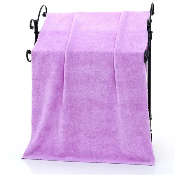 Coral Fleece Bath Towel Thick Absorbent Adult Beach