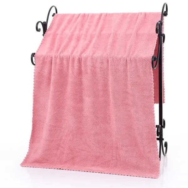 Coral Fleece Bath Towel Thick Absorbent Adult Beach