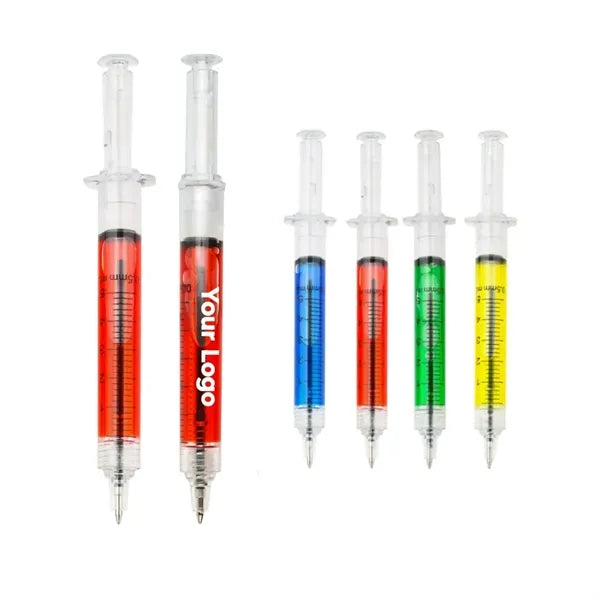 Colorful Liquid Syringe Ballpoint Pen