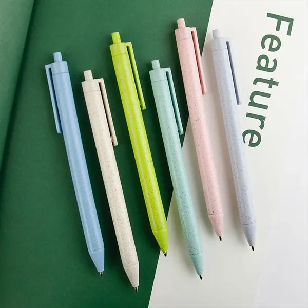 Eco-Friendly Wheat Straw Click Ballpoint Pen