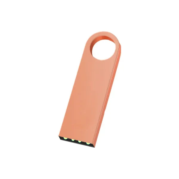 High-Speed USB 32GB Metal Flash Drive with Keychain