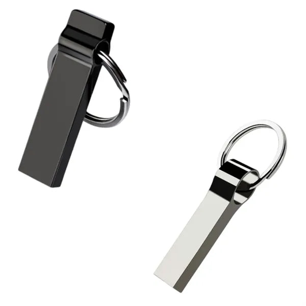 128GB With Key Ring Memory Stick Metal USB Flash Drives