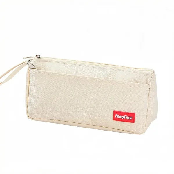 Oxford Fabric Large Capacity Double-Layer Pencil Case with C