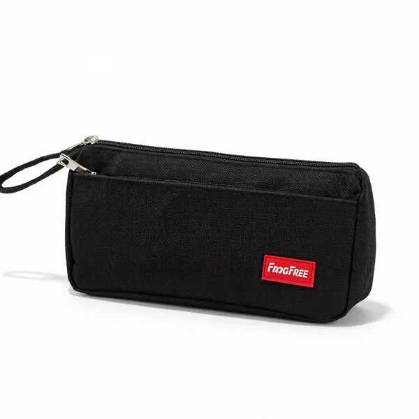 Oxford Fabric Large Capacity Double-Layer Pencil Case with C