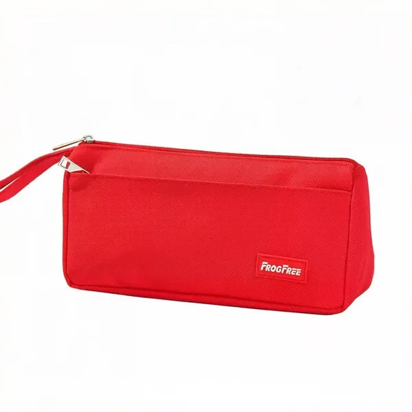 Oxford Fabric Large Capacity Double-Layer Pencil Case with C