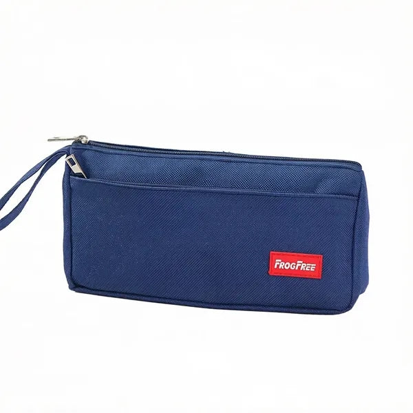 Oxford Fabric Large Capacity Double-Layer Pencil Case with C