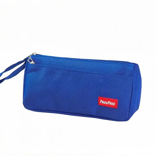 Oxford Fabric Large Capacity Double-Layer Pencil Case with C