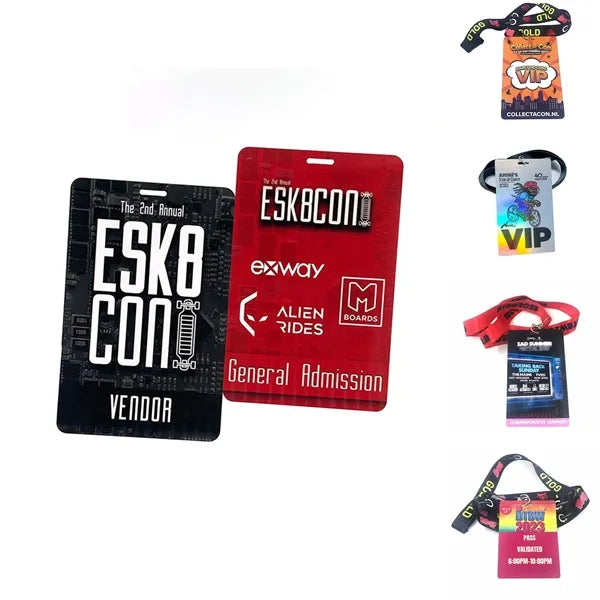 Printed PVC Event Badge with Lanyard for Tradeshows