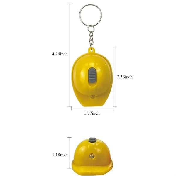 Helmet Shape LED Keychain Bottle Opener
