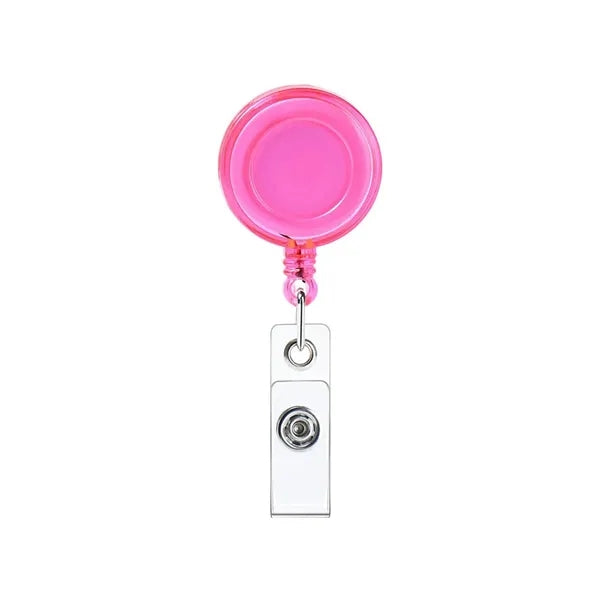 Retractable Badge Reel with Clip for ID Cards & Keys