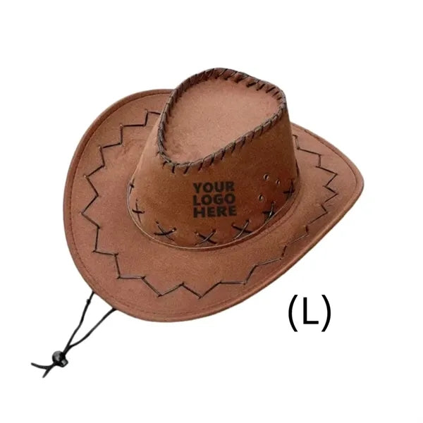 Plain Felt Cowboy Hat with Chin Strap