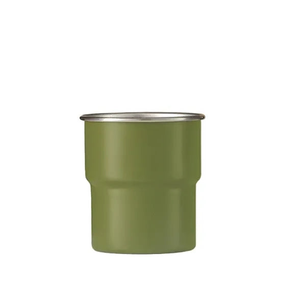 304 Stainless Steel Camping Mug Single Wall Rolled Rim Outdo
