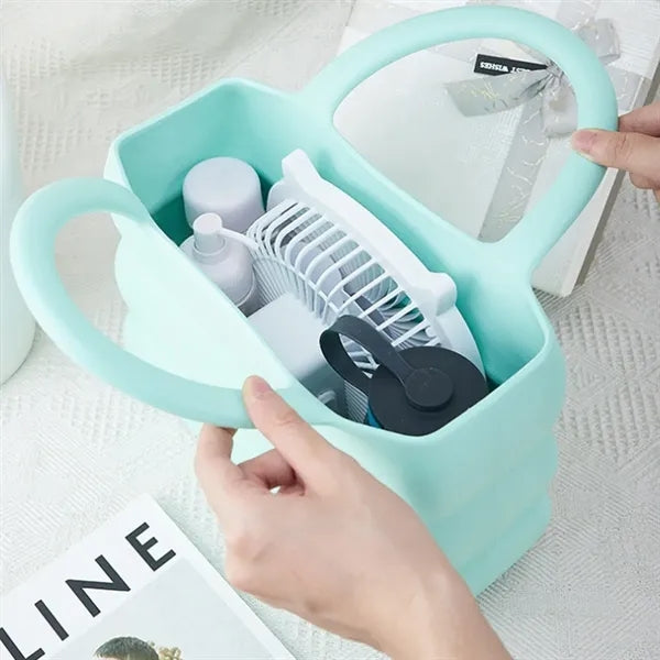 Chic Waterproof Washable EVA Rubber Beach Tote Handbag
