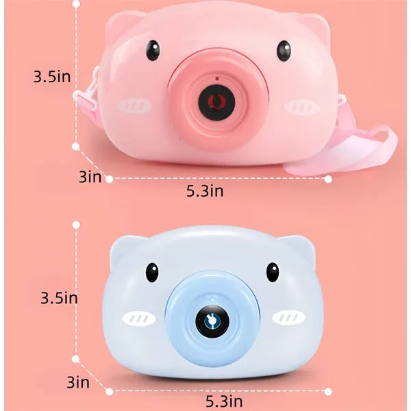 Cute Piggy Electric Bubble Machine, Leak-Proof for Kids