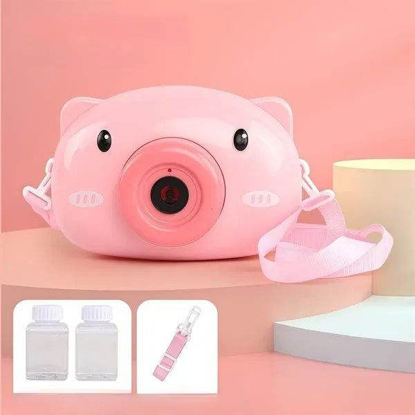 Cute Piggy Electric Bubble Machine, Leak-Proof for Kids