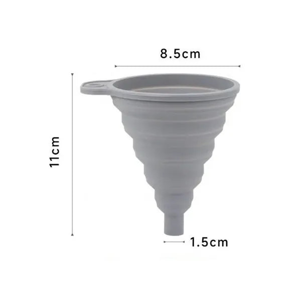 Collapsible Silicone Kitchen Funnel Portable & Space-Saving