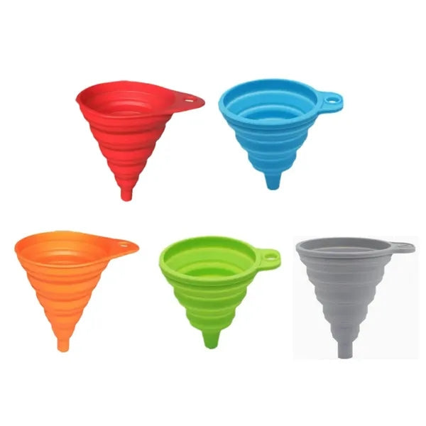 Collapsible Silicone Kitchen Funnel Portable & Space-Saving