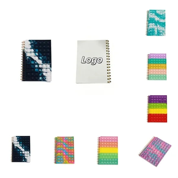 A5 Cover Bubble Lined Spiral Notebook