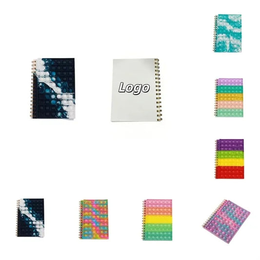 A5 Cover Bubble Lined Spiral Notebook