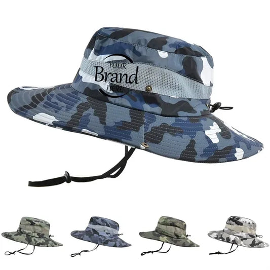 Wide Brim Camo Hat