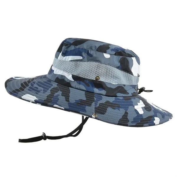 Wide Brim Camo Hat