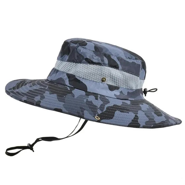 Wide Brim Camo Hat