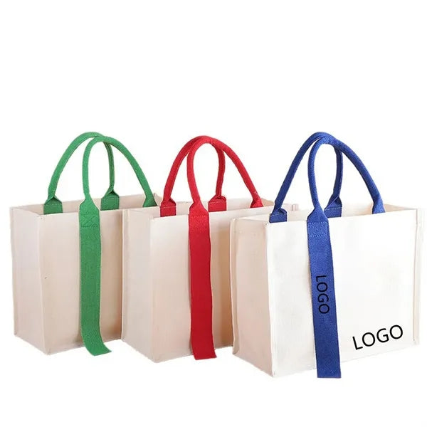 Canvas Tote Bags with Magnetic Snap