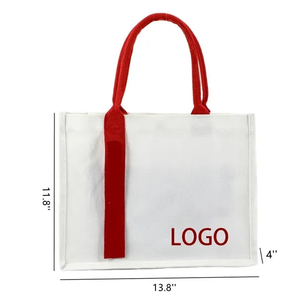 Canvas Tote Bags with Magnetic Snap