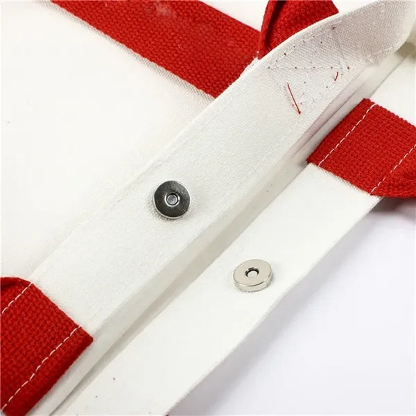 Canvas Tote Bags with Magnetic Snap