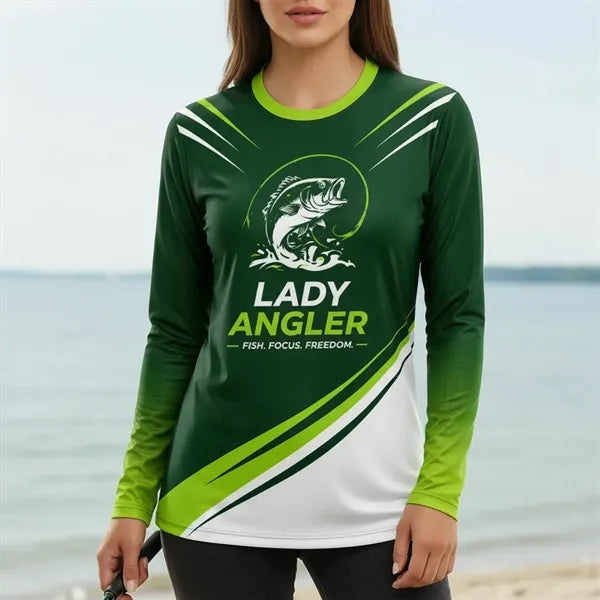 Women's Sublimated Long Sleeve Solar Protect T Shirt 180GSM