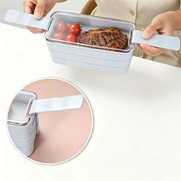 Wheat Straw 3 Tier Lunch Box
