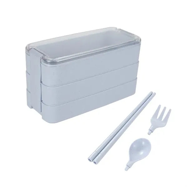 Wheat Straw 3 Tier Lunch Box