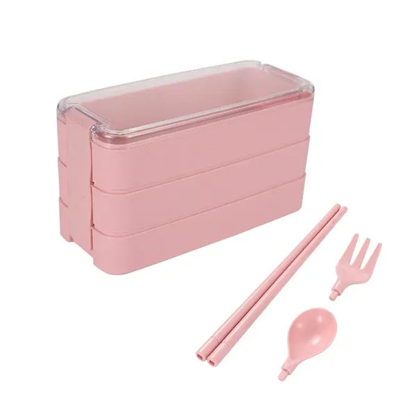 Wheat Straw 3 Tier Lunch Box