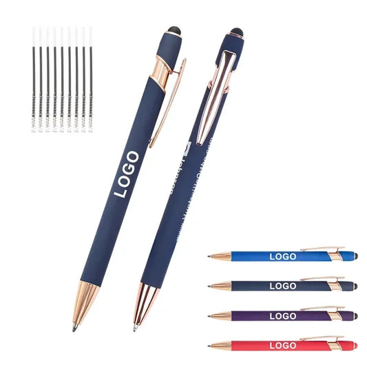 Rose Gold Stylus & Ballpoint Pen