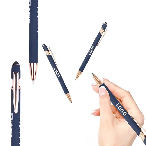 Rose Gold Stylus & Ballpoint Pen