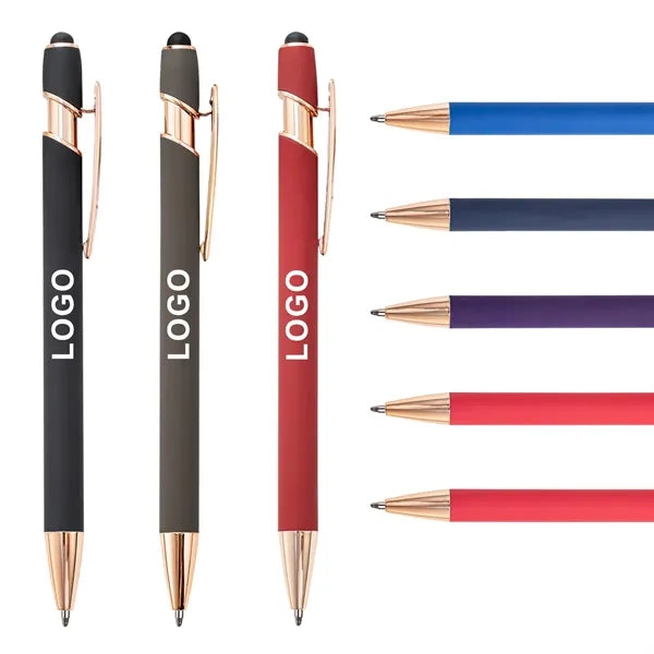 Rose Gold Stylus & Ballpoint Pen