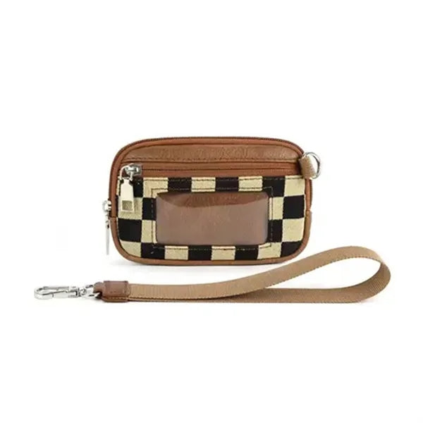 Mini Zip Card Case with Clear ID Window