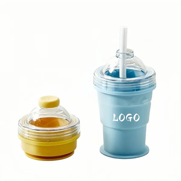 2-In-1 Collapsible Silicone Ice Ball Cup