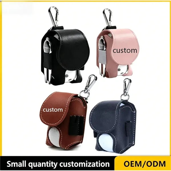 Portable Waist-Hung Golf Ball Bag with Carabiner