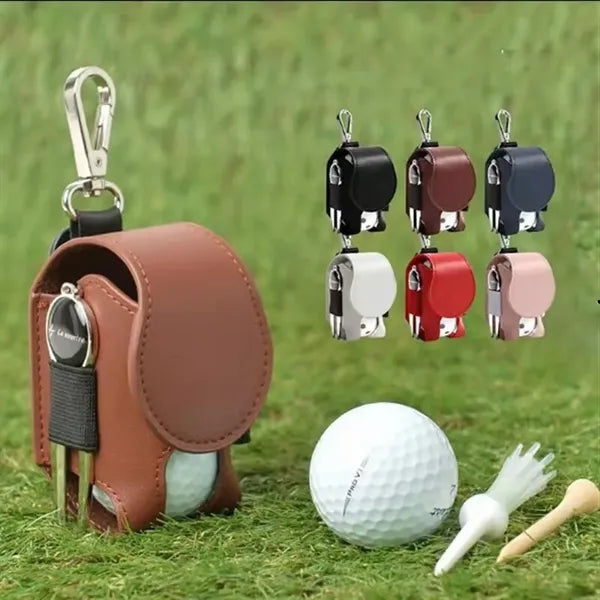 Portable Waist-Hung Golf Ball Bag with Carabiner