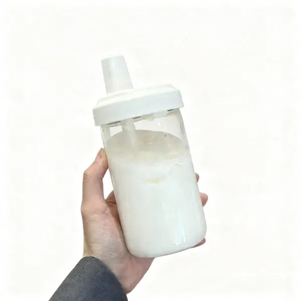 550ml Plastic Straw Water Bottle High-Capacity Daily Cup